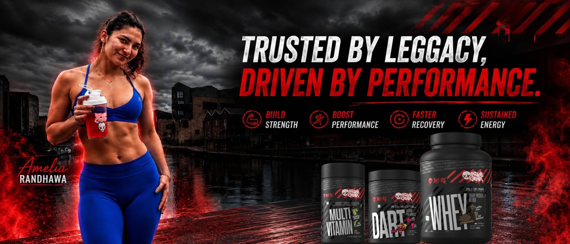 InsaneGenix performance supplements hero